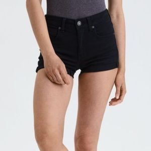 AE Black Jean Shorts
